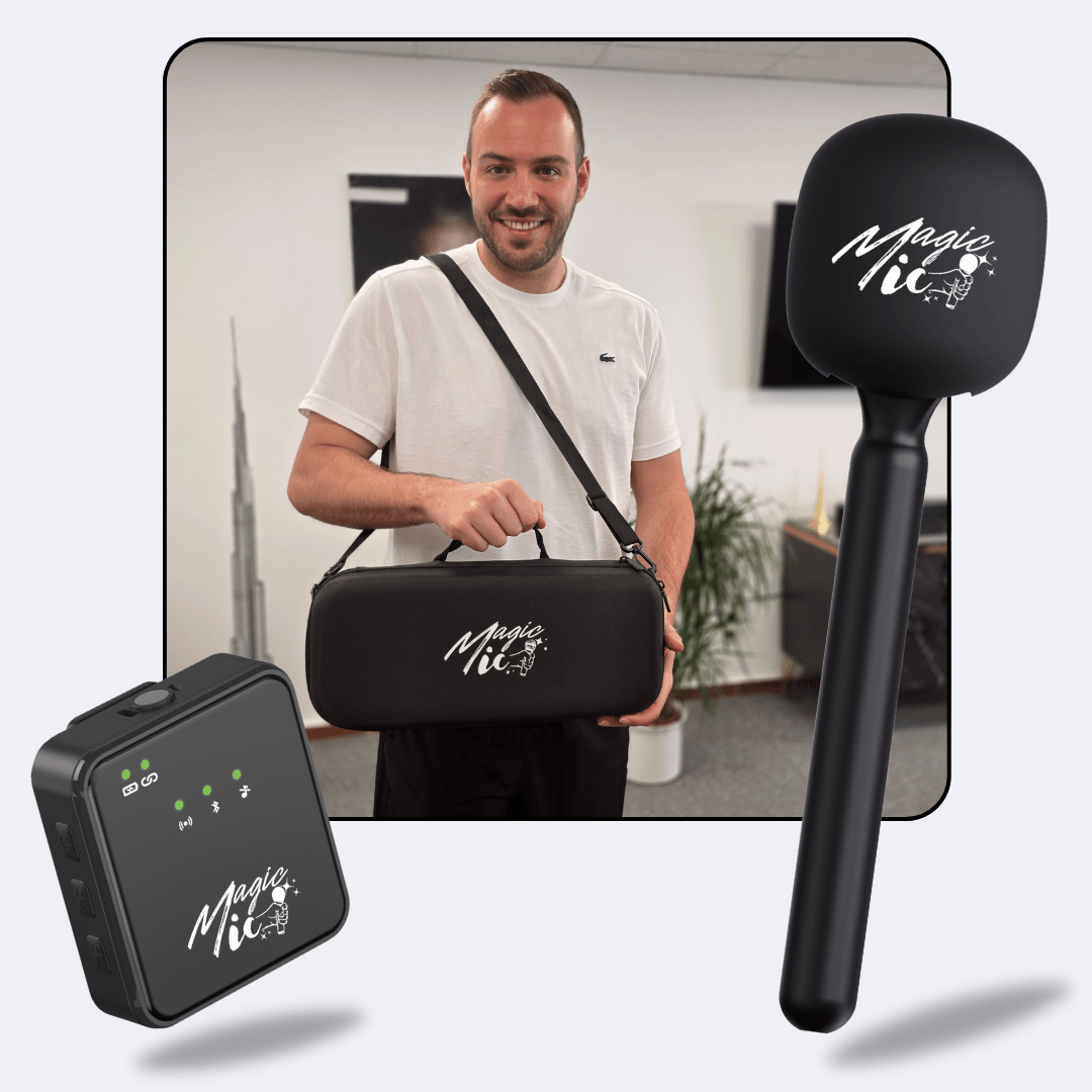 MagicMic All-In-One Set mit Mikrofonen und Empfänger